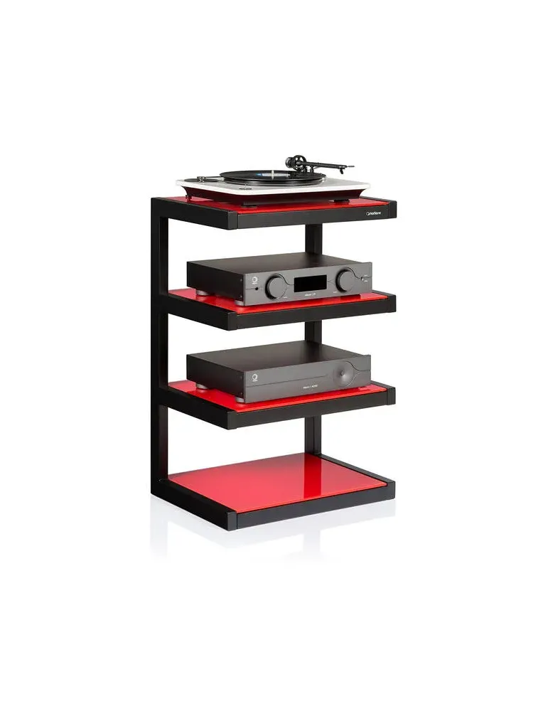 Norstone Esse Hi‑Fi Vinyl – stolik audio 86 cm, półki + miejsce na winyle