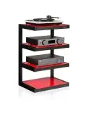 Norstone Esse Hi‑Fi Vinyl – stolik audio 86 cm, półki + miejsce na winyle