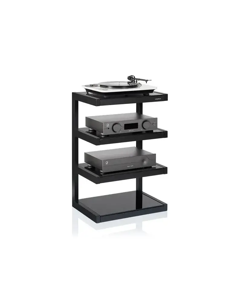 Norstone Esse Hi‑Fi Vinyl – stolik audio 86 cm, półki + miejsce na winyle
