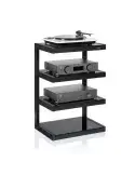 Norstone Esse Hi‑Fi Vinyl – stolik audio 86 cm, półki + miejsce na winyle