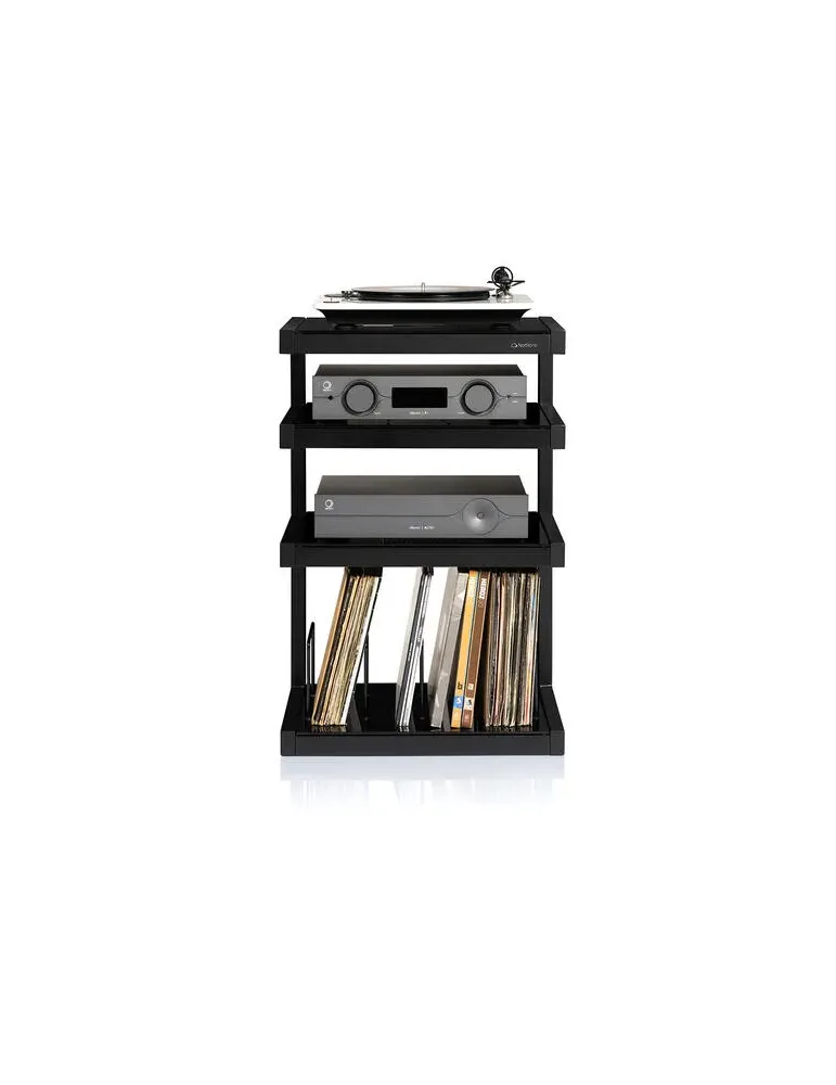 Norstone Esse Hi‑Fi Vinyl – stolik audio/winyl 86 cm, 4 półki, 90 płyt