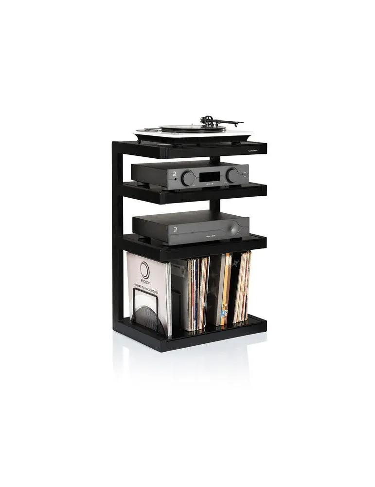 Norstone Esse Hi‑Fi Vinyl – stolik audio/winyl 86 cm, 4 półki, 90 płyt