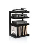 Norstone Esse Hi‑Fi Vinyl – stolik audio/winyl 86 cm, 4 półki, 90 płyt