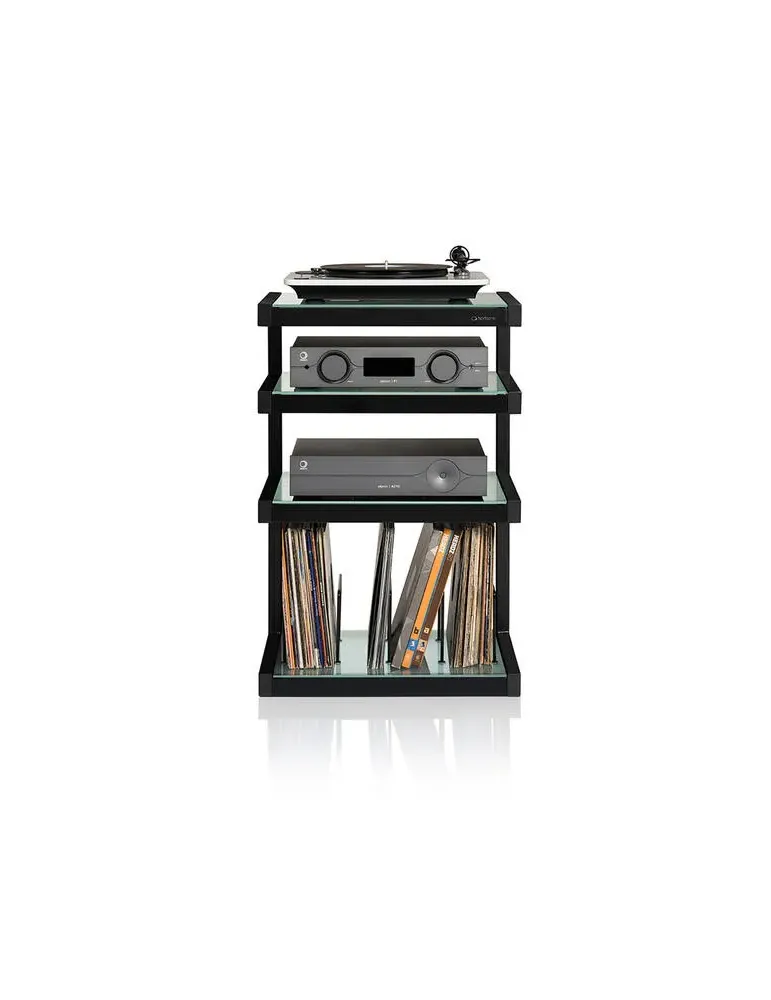 Norstone Esse Hi‑Fi Vinyl – stolik audio/winyl 86 cm, 4 półki, 90 płyt
