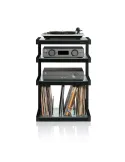 Norstone Esse Hi‑Fi Vinyl – stolik audio/winyl 86 cm, 4 półki, 90 płyt