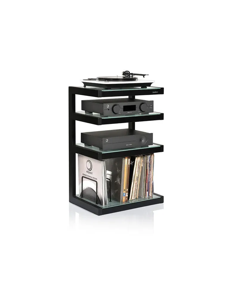 Norstone Esse Hi‑Fi Vinyl – stolik audio/winyl 86 cm, 4 półki, 90 płyt