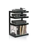 Norstone Esse Hi‑Fi Vinyl – stolik audio/winyl 86 cm, 4 półki, 90 płyt