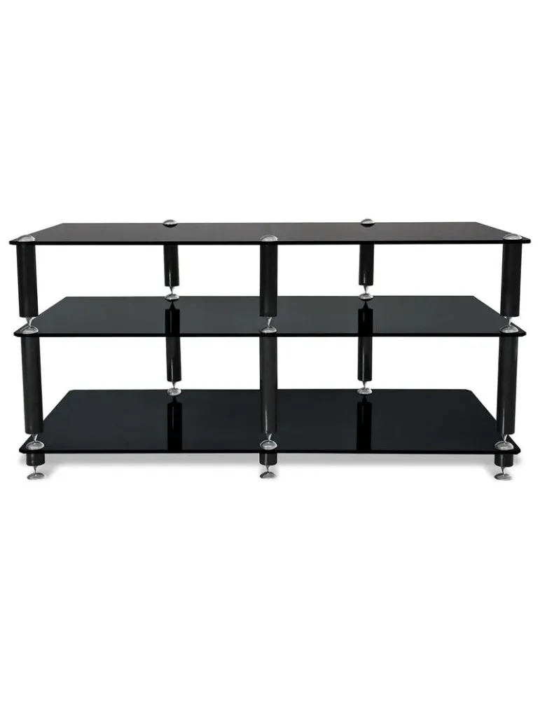 Norstone Bergen 2 AV – stolik RTV i Hi-Fi 105 cm, 3 półki, antywibracyjna konstrukcja