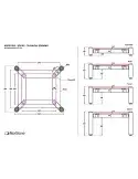 Norstone Spider 1 – niski moduł stolika audio (110 mm)