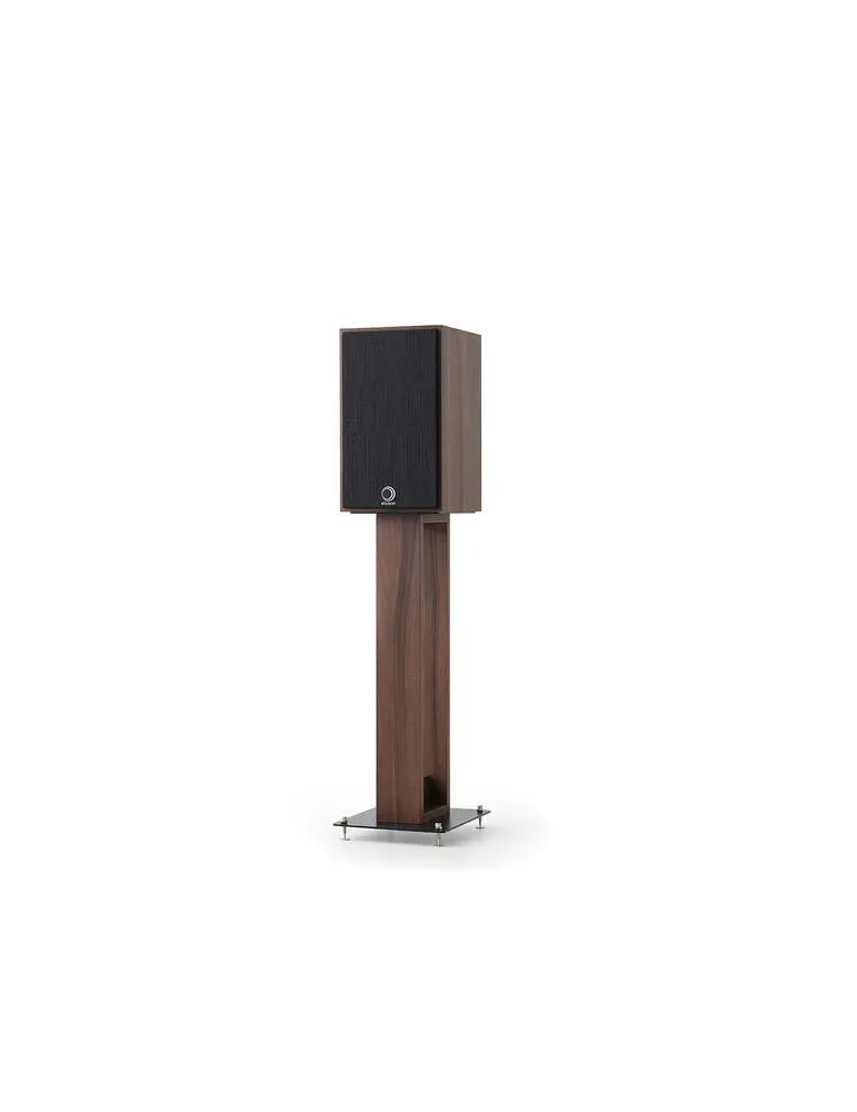 Norstone Alva Plus Walnut/Black – podstawki głośnikowe 68 cm, elegancki design