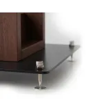 Norstone Alva Plus Walnut/Black – podstawki głośnikowe 68 cm, elegancki design