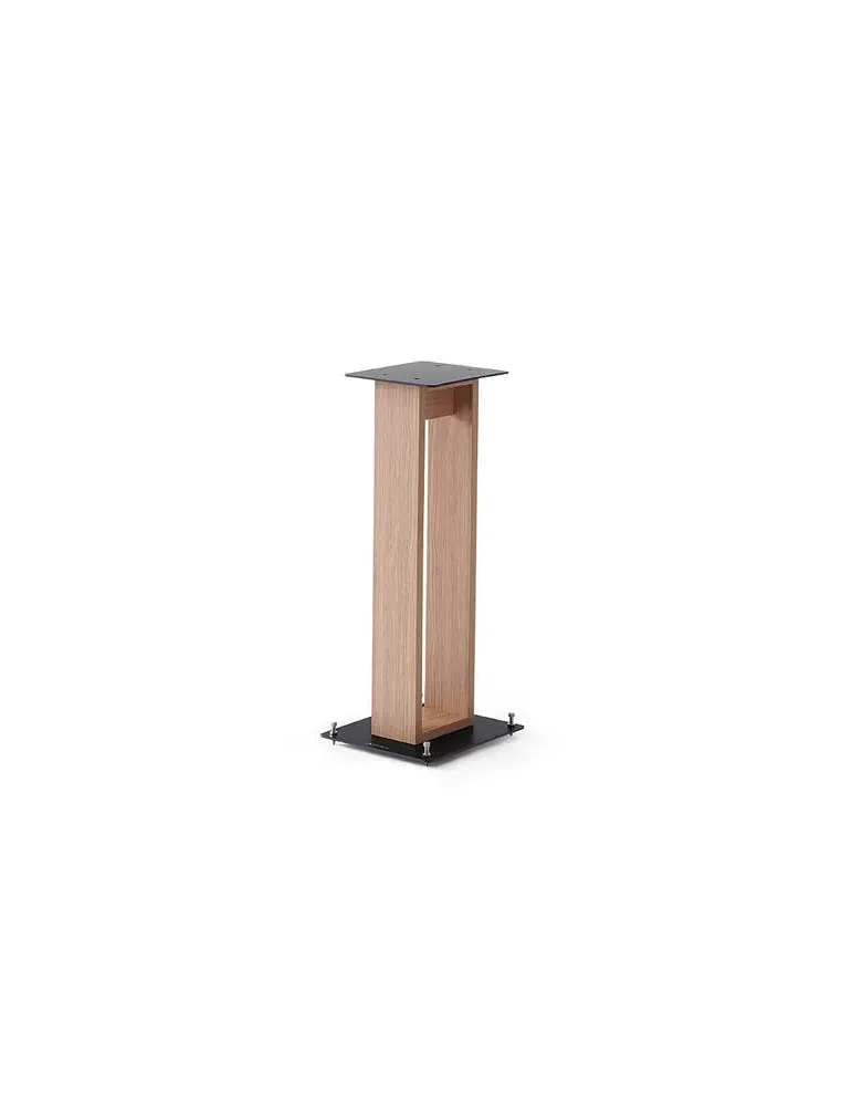 Norstone Alva Plus Walnut/Black – podstawki głośnikowe 68 cm, elegancki design