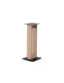 Norstone Alva Plus Walnut/Black – podstawki głośnikowe 68 cm, elegancki design