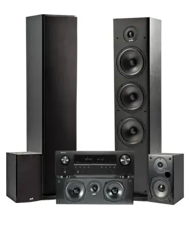 Denon AVC-S670H + Polk T50/T15/T30 – Kino domowe 5.0 z 8K i HEOS