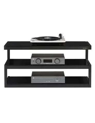 Norstone Esse AV – stolik RTV/Hi-Fi 110 cm, szkło lub drewno, do 80 kg 2