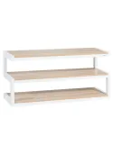Norstone Esse AV – stolik RTV/Hi-Fi 110 cm, szkło lub drewno, do 80 kg