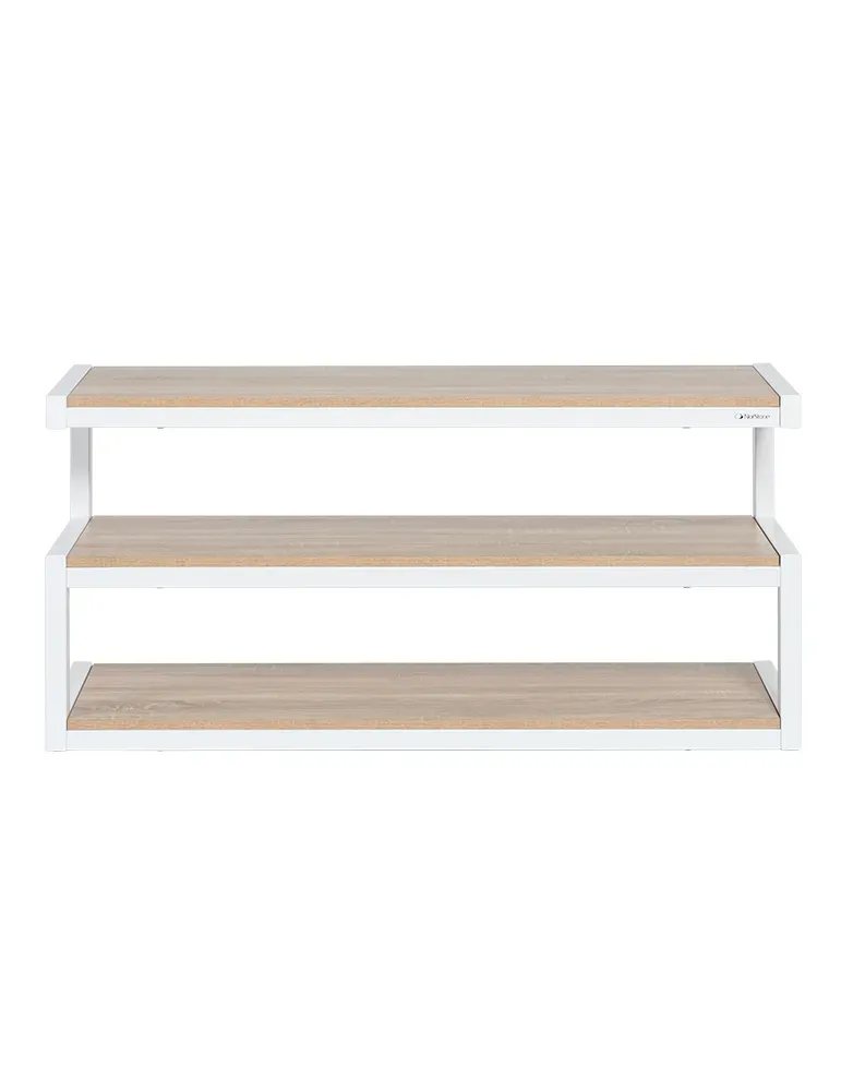 Norstone Esse AV – stolik RTV/Hi-Fi 110 cm, szkło lub drewno, do 80 kg