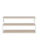 Norstone Esse AV – stolik RTV/Hi-Fi 110 cm, szkło lub drewno, do 80 kg