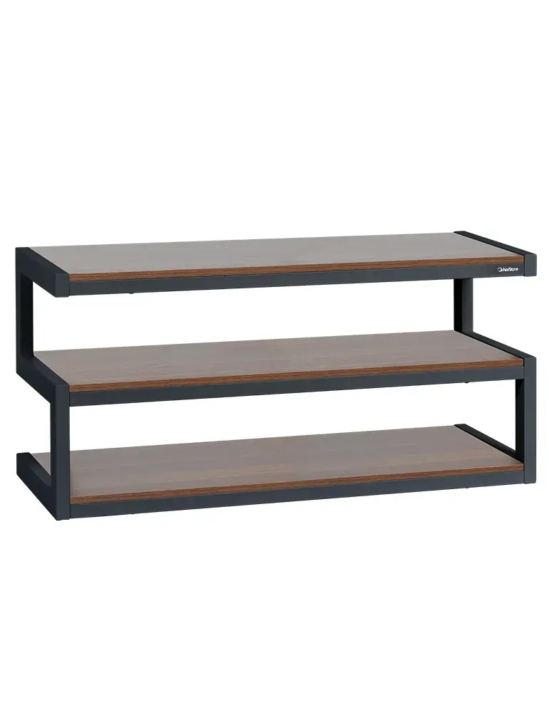 Norstone Esse AV – stolik RTV/Hi-Fi 110 cm, szkło lub drewno, do 80 kg