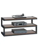 Norstone Esse AV – stolik RTV/Hi-Fi 110 cm, szkło lub drewno, do 80 kg