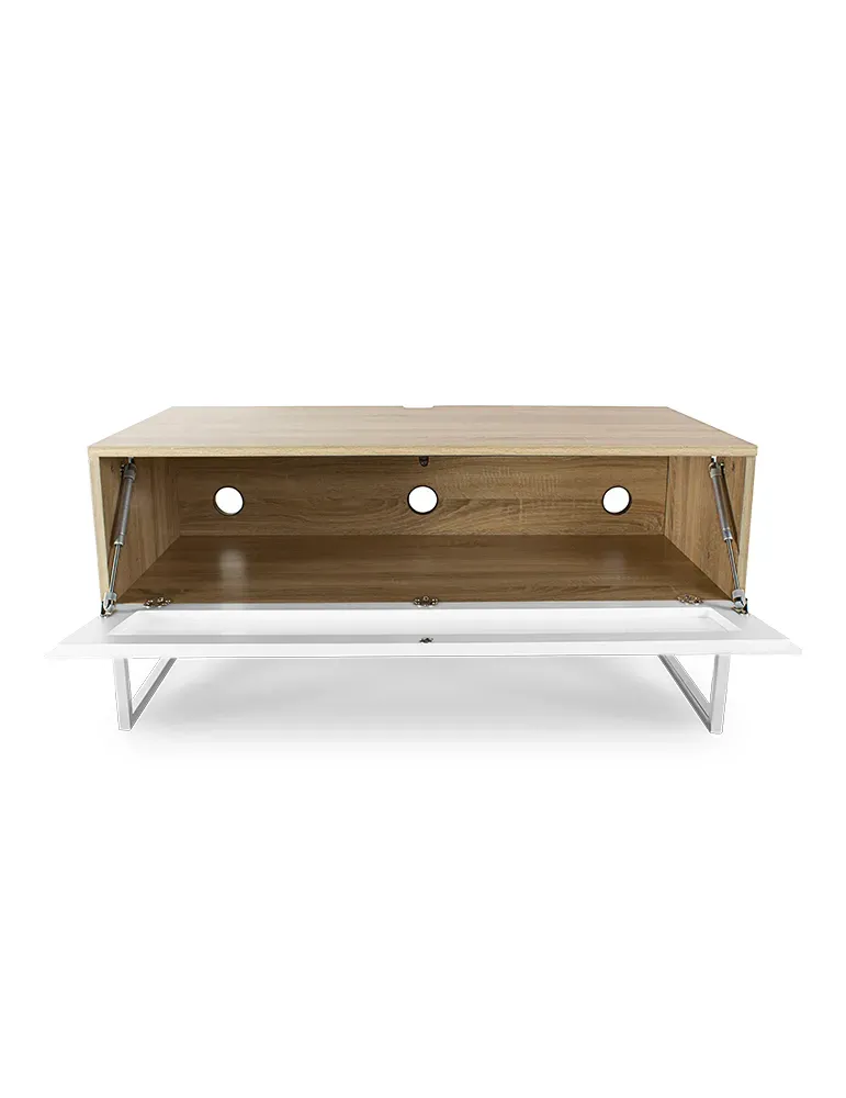 Norstone Khalm AV 100 cm – stolik TV/AV z IR, montaż ścienny lub stojący
