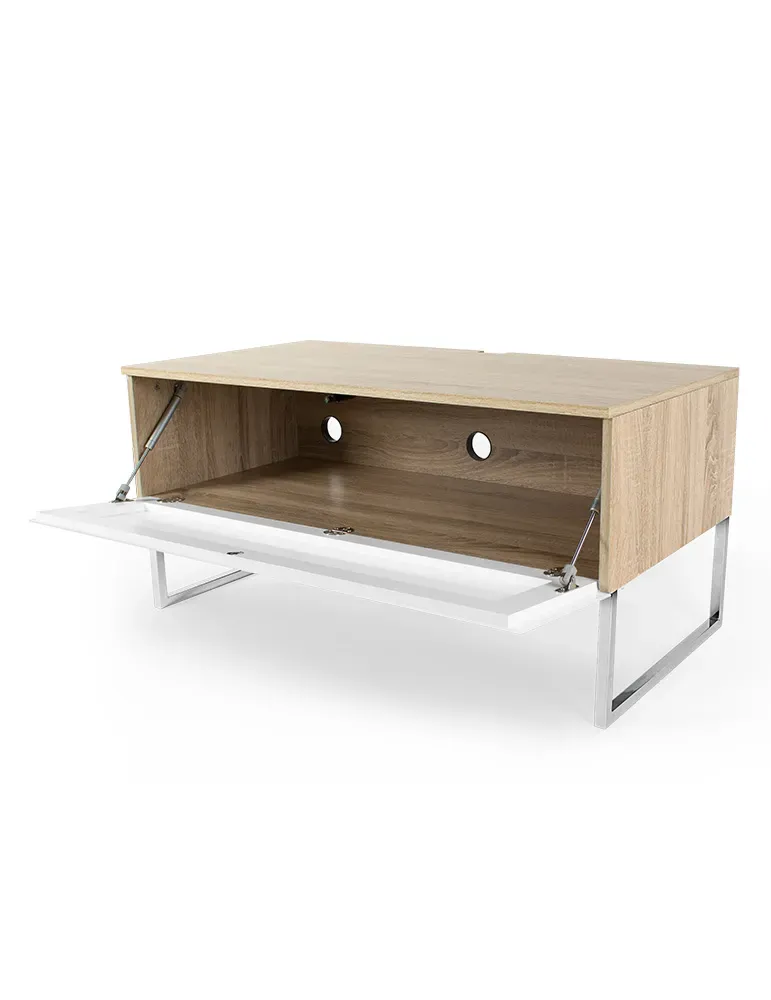 Norstone Khalm AV 100 cm – stolik TV/AV z IR, montaż ścienny lub stojący
