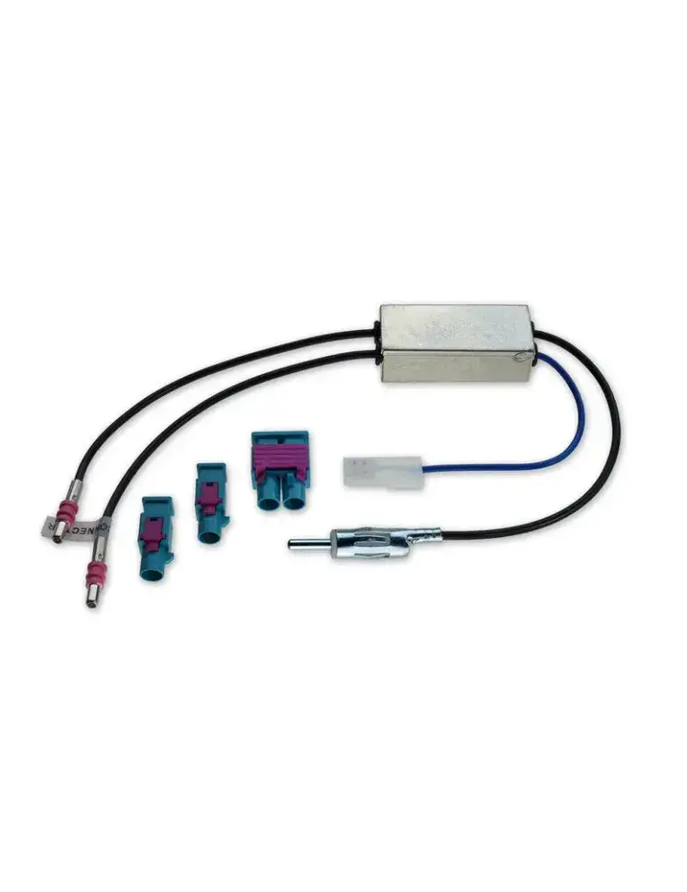 Adapter antenowy Fakra do DIN | Zasilanie fantomowe | ALPINE