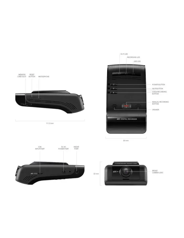 Kamera samochodowa THINKWARE U1000 PLUS | Wysoka rozdzielczość