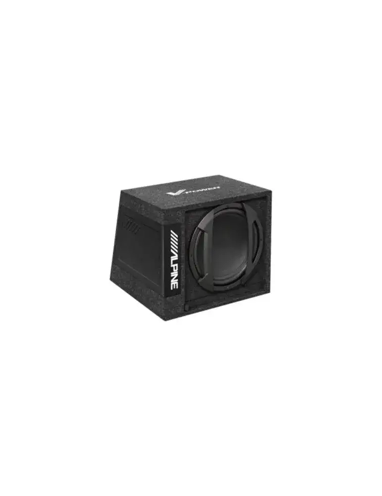 Subwoofer aktywny ALPINE SWD-355 | Mocny bas 12" | Kompaktowy