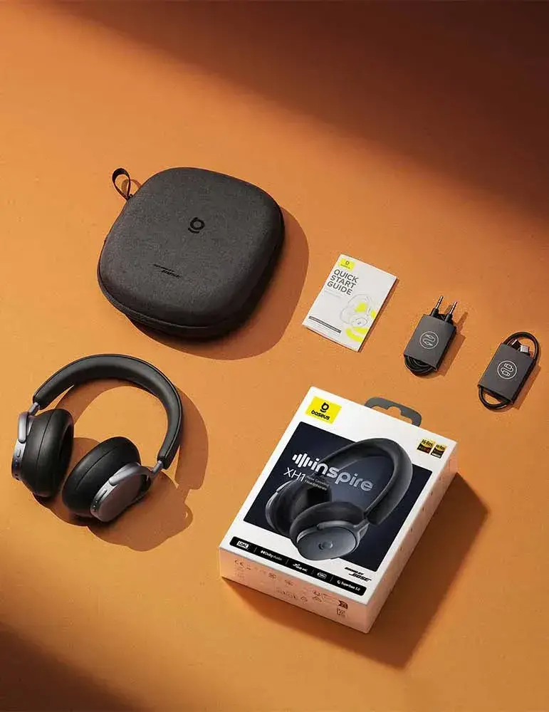 Baseus XH1 🎧 Bezprzewodowe nauszne słuchawki Hi-Res z ANC i Dolby Spatial Audio