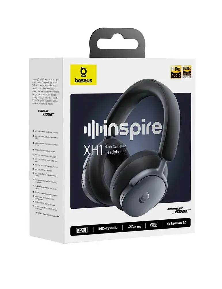 Baseus XH1 🎧 Bezprzewodowe nauszne słuchawki Hi-Res z ANC i Dolby Spatial Audio