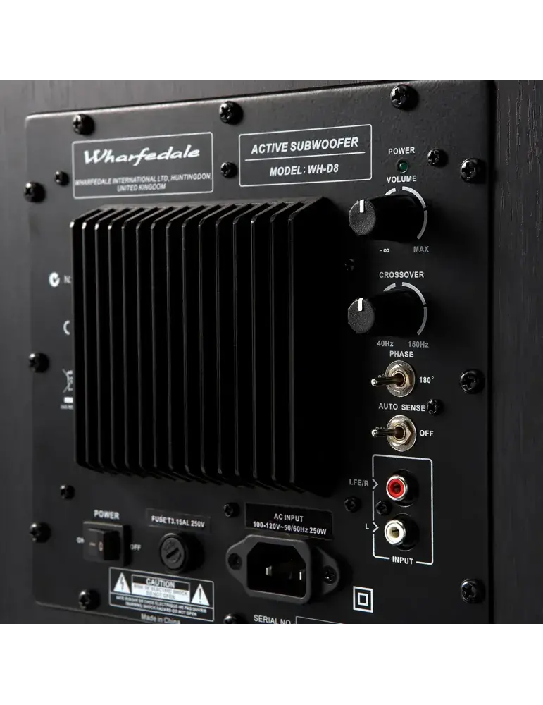Wharfedale WH‑D8 – subwoofer aktywny 8″ | Kompaktowy bas