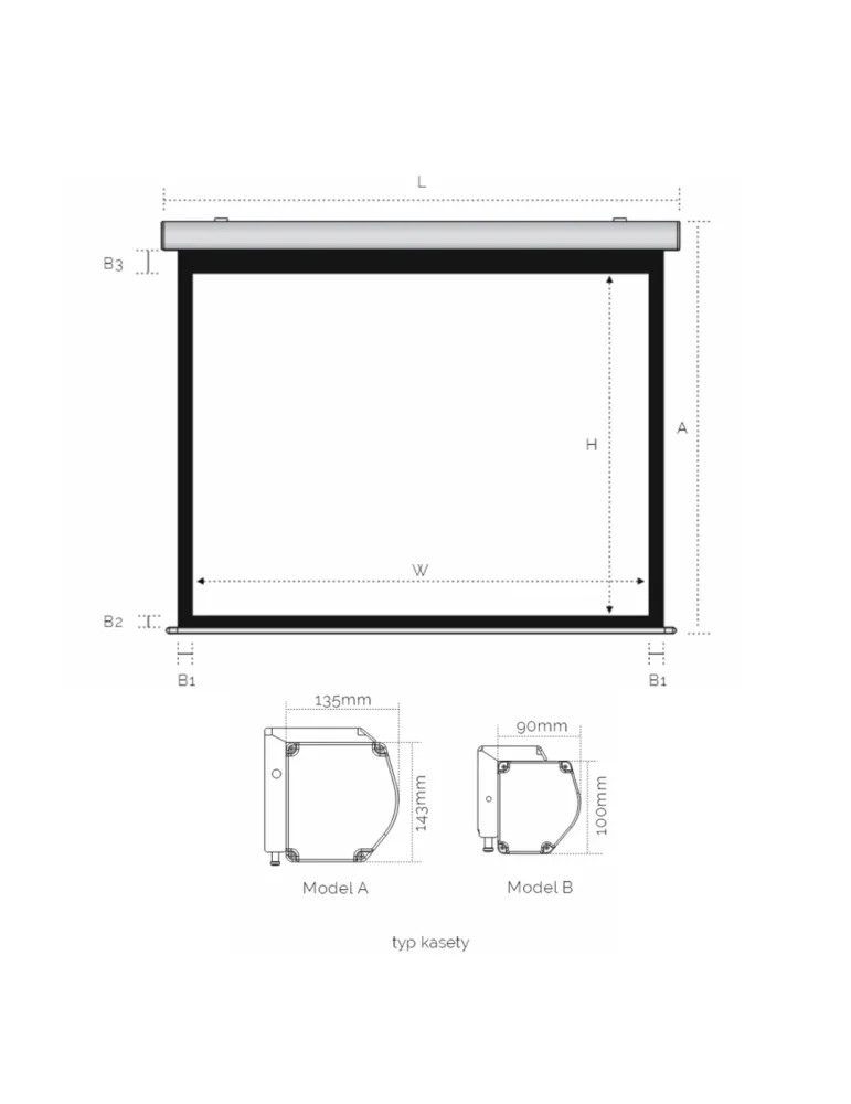Ekran projekcyjny HD | Andromeda Elegant IM | SUPREMA SCREEN