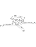 Uchwyt sufitowy Spider Elegant 8 | Biały | SUPREMA SCREEN
