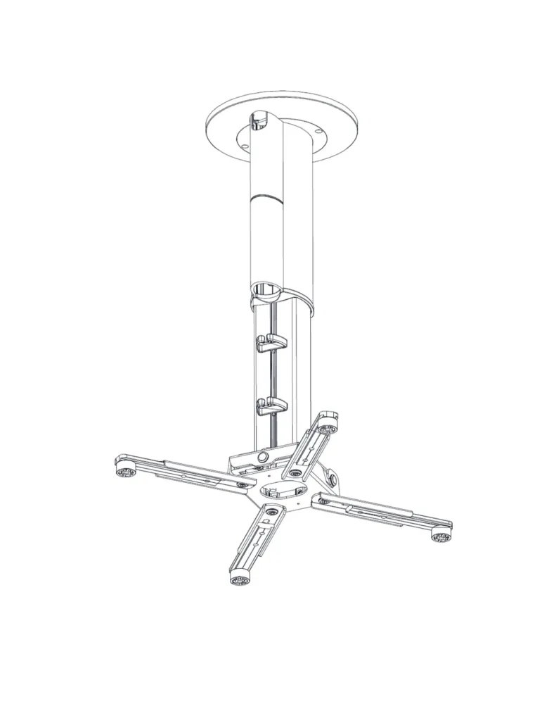 Uchwyt sufitowy do projektora | Spider 4070 White | SUPREMA