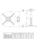Uchwyt sufitowy do projektora | Spider 4070 White | SUPREMA