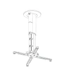 Uchwyt sufitowy do projektora | Suprema Spider 4070 Black | 20kg