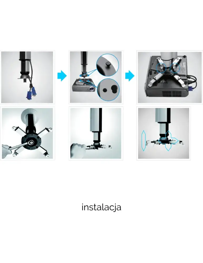 Uchwyt sufitowy Suprema Spider HD 5070 | 360° | SUPREMA SCREEN