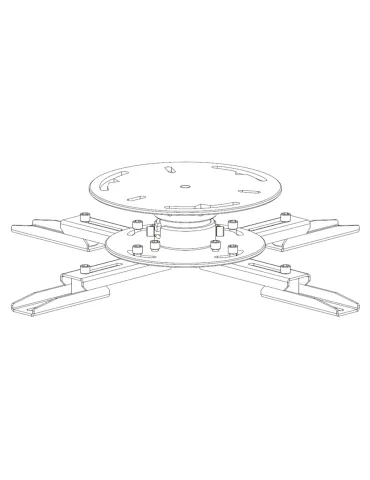 Uchwyt sufitowy Spider Maxi 8 | Biały | SUPREMA SCREEN