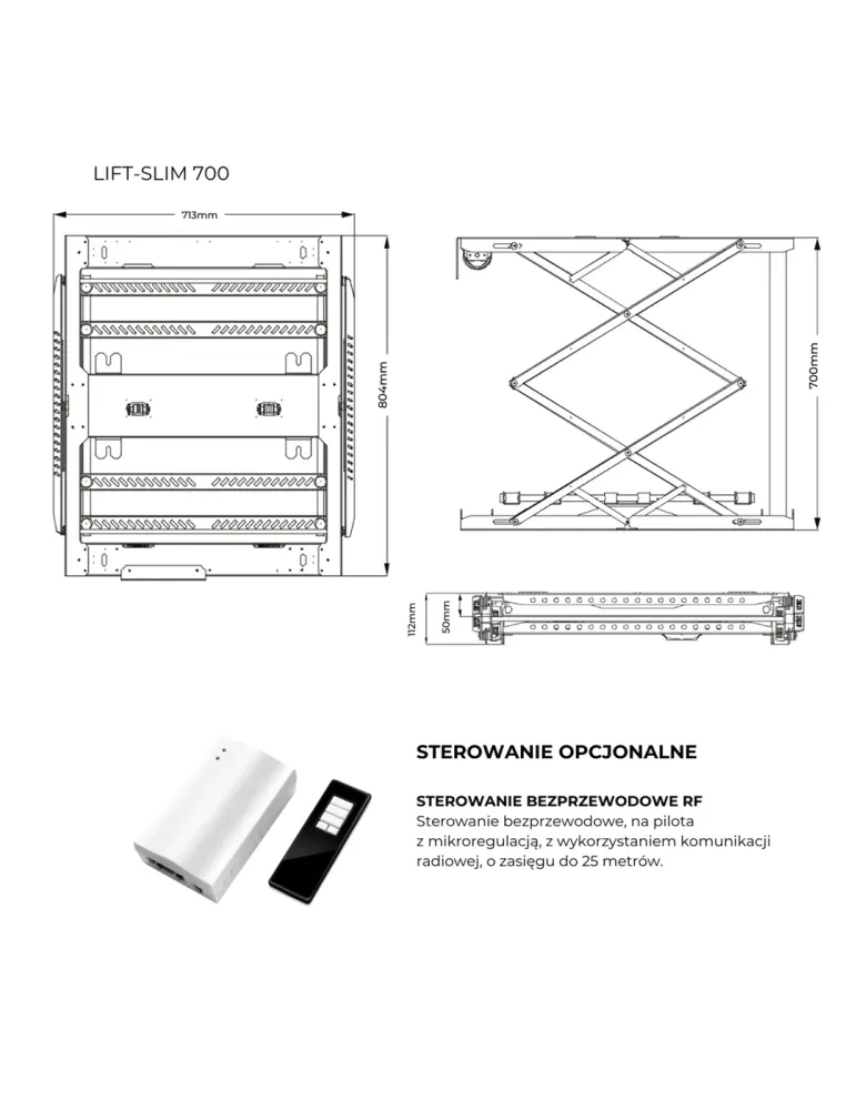 Winda sufitowa do projektora | Lift-Slim700 | SUPREMA SCREEN