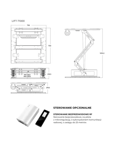 Winda sufitowa do projektora | LIFT-T1000 | SUPREMA SCREEN 2