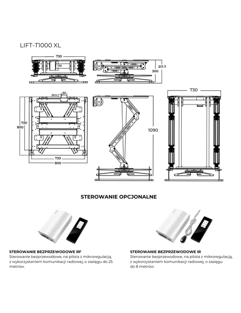 Winda sufitowa do projektora | LIFT-T1000 XL | SUPREMA SCREEN