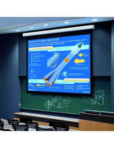 Ekran elektryczny SUPREMA LUPUS 180x135cm | Pilot IR
