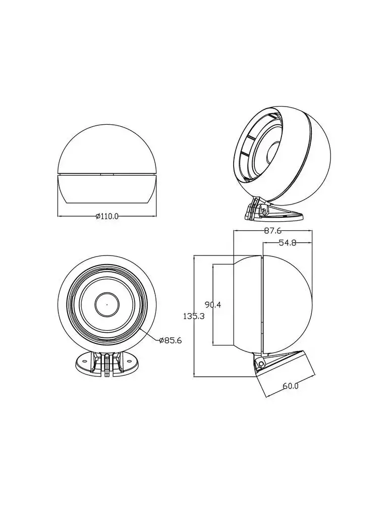 Blaupunkt Globe Speaker | 55W Kulisty Głośnik | BLAUPUNKT