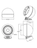 Blaupunkt Globe Speaker | 55W Kulisty Głośnik | BLAUPUNKT