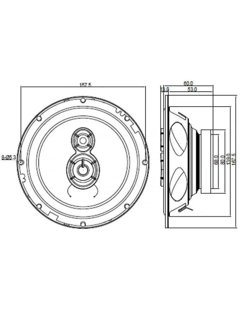Głośniki samochodowe Blaupunkt ICx 663 | 165mm 250W | BLAUPUNKT