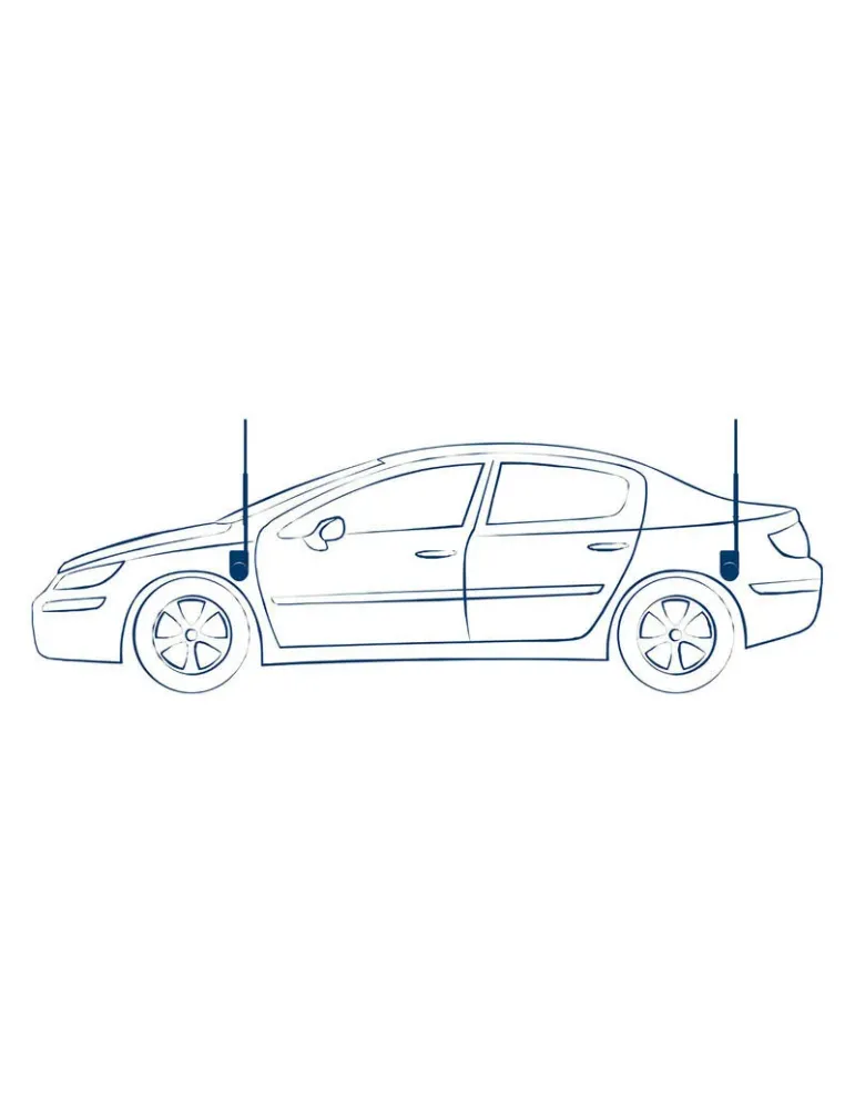 Antena teleskopowa FM DAB+ | Autojet 25 | DIN | BLAUPUNKT