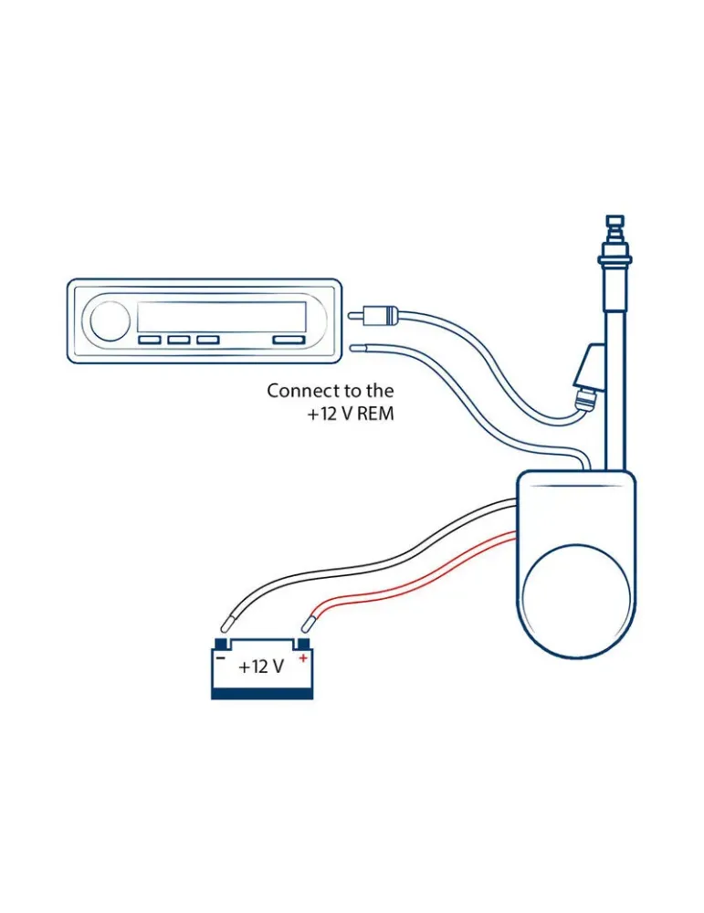 Antena teleskopowa FM DAB+ | Autojet 25 | DIN | BLAUPUNKT