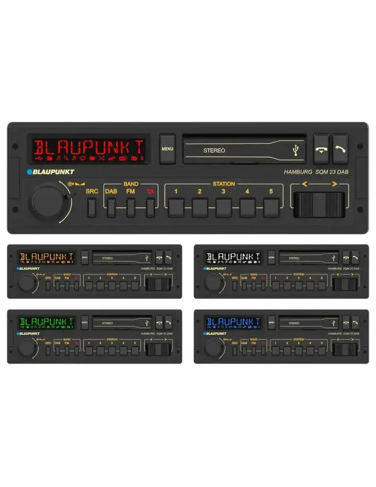 Radio 1DIN retro Blaupunkt Hamburg SQM 23 DAB | Bluetooth | BLAUPUNKT