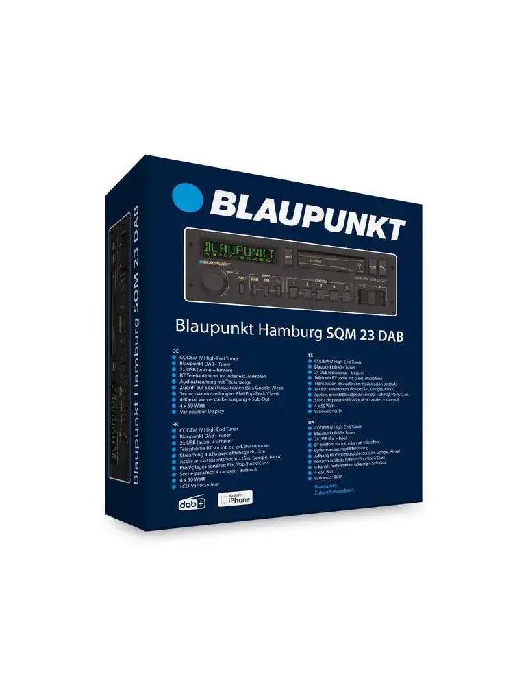 Radio 1DIN retro Blaupunkt Hamburg SQM 23 DAB | Bluetooth | BLAUPUNKT